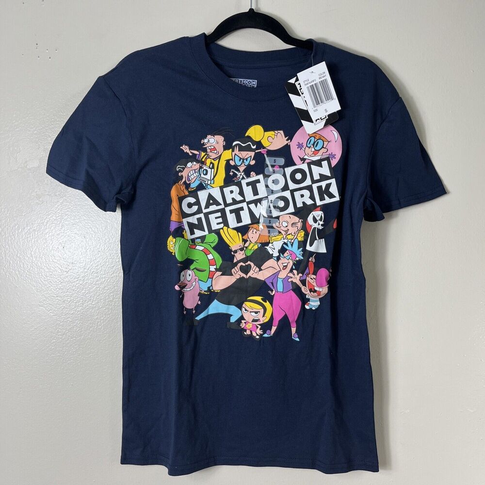 CARTOON NETWORK COW AND CHICKEN JOHNNY BRAVO DEXTER'S LABORTORY T-Shirt SMALL